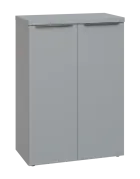 SIN 3 - 8D kancelářská skříň, 2-dveřová, 1120x800x400, šedá